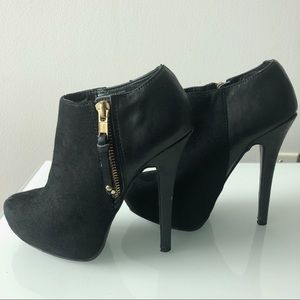Black Material Girl Ankle Booties